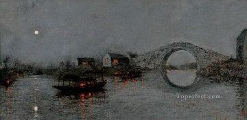 Landscapes Painting - Feng Bridge Yan Wenliang Landscapes from China